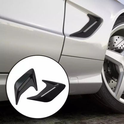 Üniversal Piano Black Kaput Çamurluk Venti Izgarası Sağ Sol 2 Adet Mini Scoop image 6