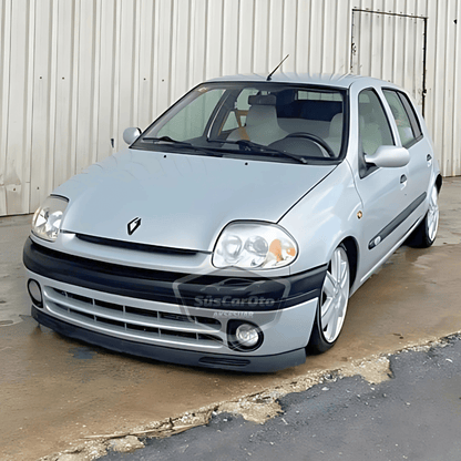 Renault Clio Symbol Hb&amp;Sedan 1998-2002 Uyumlu Üniversal V2 Laguna Lip Esnek Ön Lip 2 Parça Tampon Altı Dil Karlık Ön Ek image 2