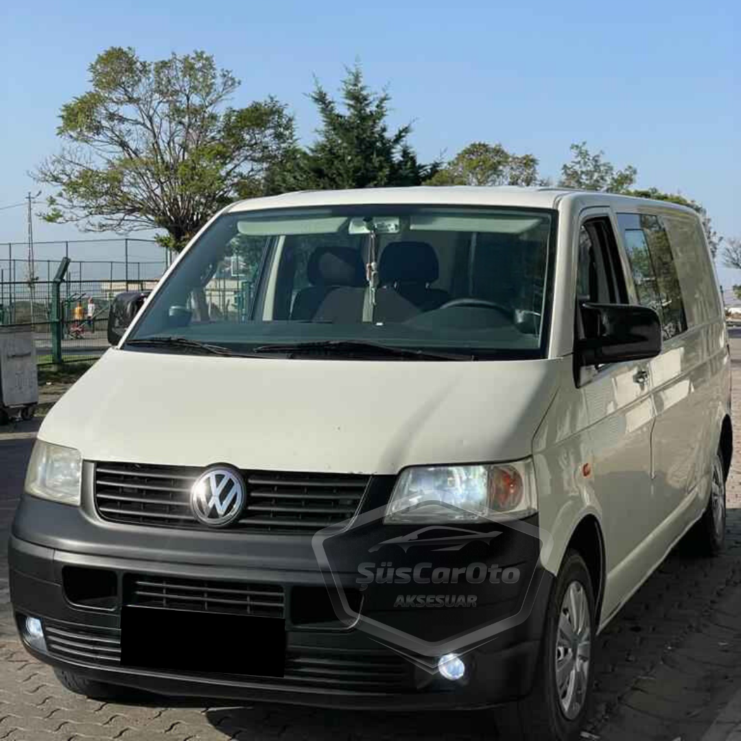 Vw Transporter T5 2004-2009 Uyumlu Batman Yarasa Ayna Kapağı Piano Black ABS Plastik image 0