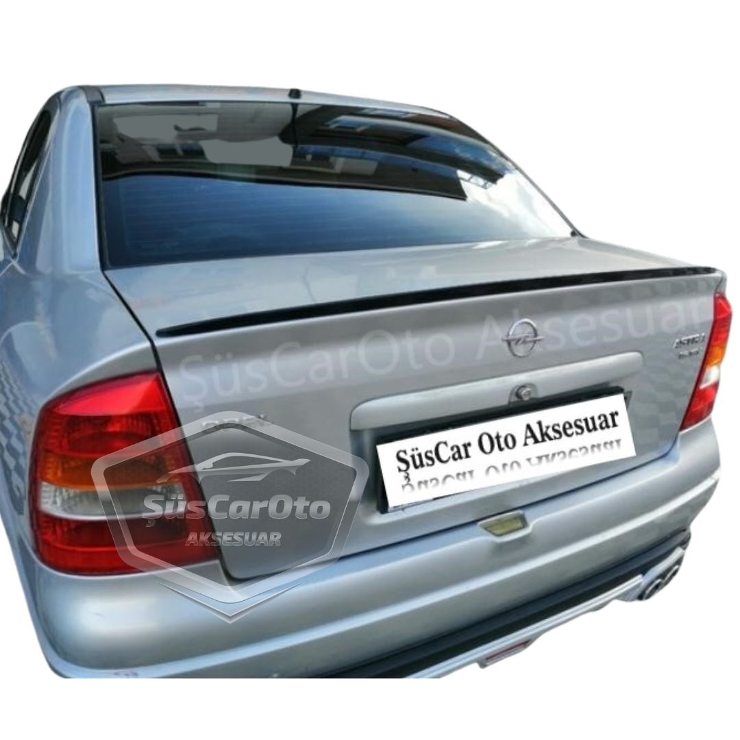 Opel Astra G 1998-2004 Bagaj Üstü Spoiler Bagaj Çıtası Piano Black Parlak Siyah image 6