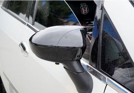 Fiat Punto Evo 2009-2018 Batman Yarasa Ayna Kapağı Piano Black ABS Plastik image 0