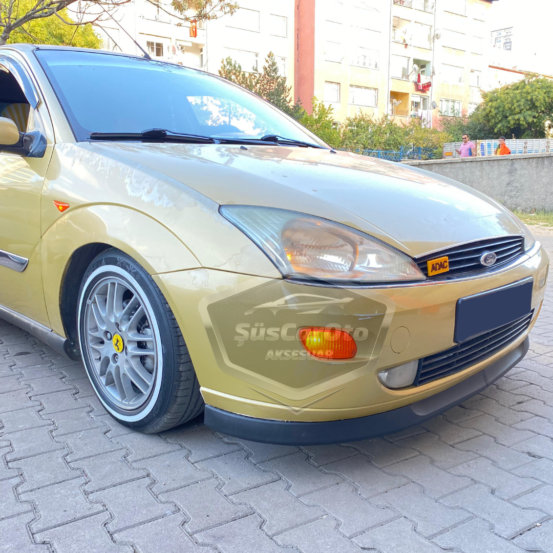 Ford Focus 1 Hb&amp;Sedan 1998-2004 Uyumlu Üniversal Astra H lip Esnek Ön Lip 2 Parça Tampon Altı Dil Karlık Ön Ek image 5