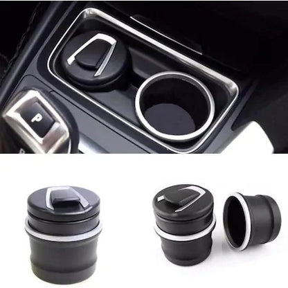 BMW Tip Bardaklıklı Mavi Led Işıklı Spor Oto Araç İçi Küllük image 1