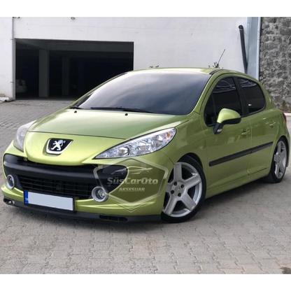 Peugeot 207 2006-2014 Uyumlu Üniversal Laguna Lip Esnek Ön Lip 2 Parça Tampon Altı Dil Karlık Ön Ek image 0