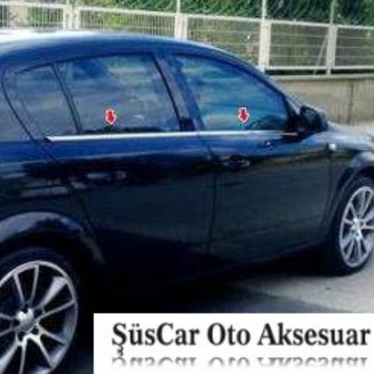 Renault Megane 2 Sedan 2004-2010 Krom Cam Çıtası 4 Kapı 4 Parça Paslanmaz Çelik image 4