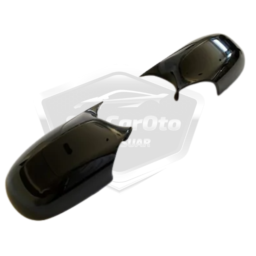 BMW E90 LCİ Makyajlı Kasa 2008-2011 3 Serisi Batman Yarasa Ayna Kapağı Piano Black ABS Plastik image 5