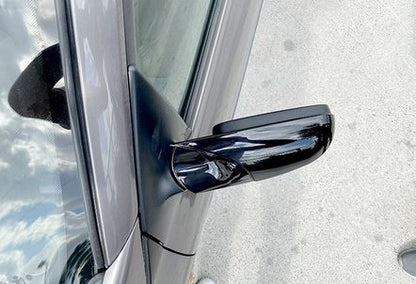 Renault Megane 2 2002-2009 Batman Yarasa Ayna Kapağı Piano Black ABS Plastik image 2