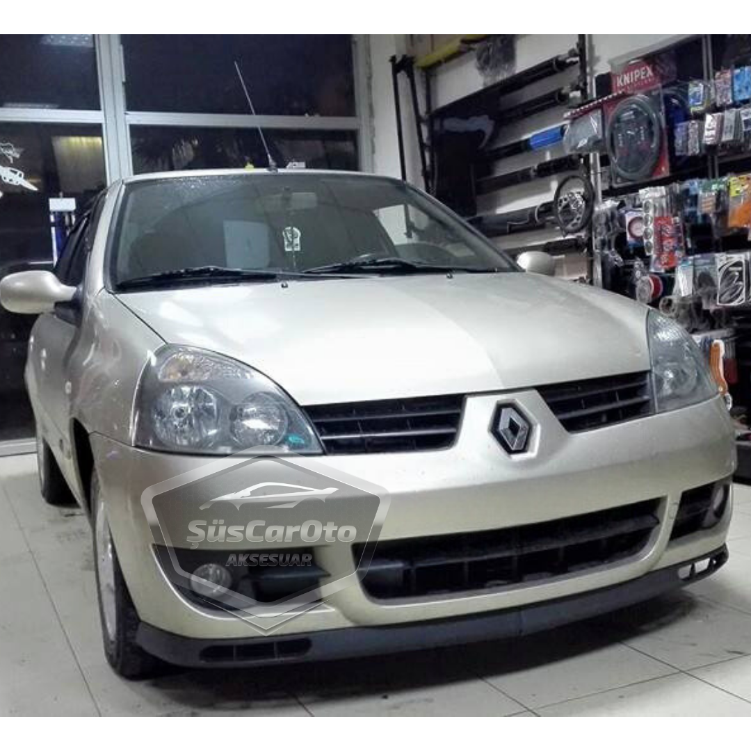 Renault Clio 2 Symbol Hb&amp;Sedan 1998-2008 Uyumlu Üniversal Laguna Lip Esnek Ön Lip 2 Parça Tampon Altı Dil Karlık Ön Ek image 5