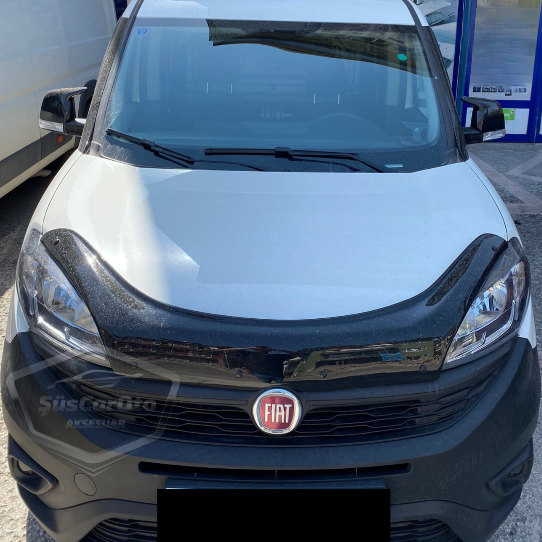 Fiat Doblo D3 D4 2009-2022 Uyumlu Batman Yarasa Ayna Kapağı Piano Black ABS Plastik image 9