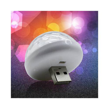 Müziğe Ve Sese Duyarlı Usb Girişli Araç İçi Mini Disko Topu Parti image 6