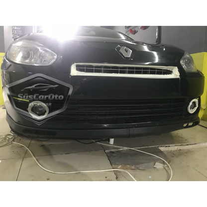 Renault Fluence 2009-2016 Uyumlu Üniversal Laguna Lip Esnek Ön Lip 2 Parça Tampon Altı Dil Karlık Ön Ek image 1
