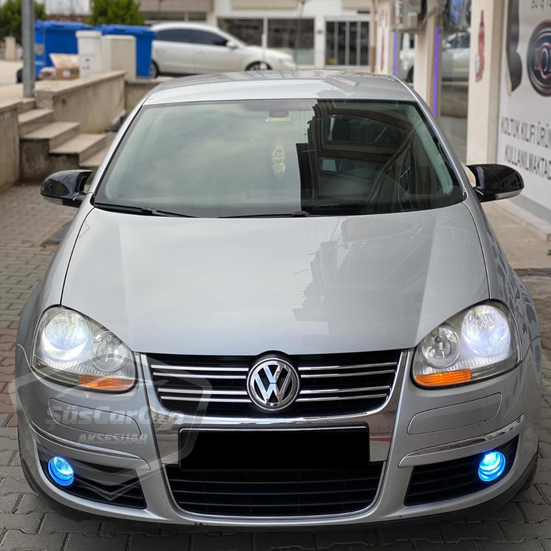 Vw Jetta MK5 2005-2010 Batman Yarasa Ayna Kapağı Piano Black ABS Plastik image 1
