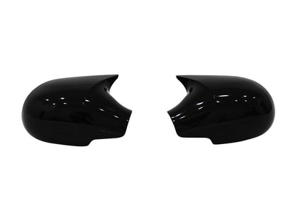 Peugeot 206 1998-2012 Batman Yarasa Ayna Kapağı Piano Black ABS Plastik image 2