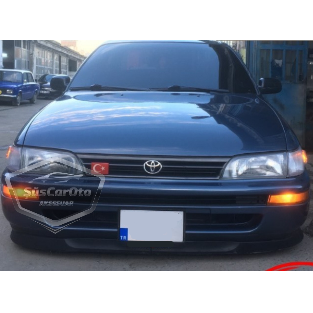 Toyota Corolla AE101 Efsane Kasa 1991-1998 Uyumlu Üniversal Astra H lip Esnek Ön Lip 2 Parça Tampon Altı Dil Karlık Ön Ek image 6