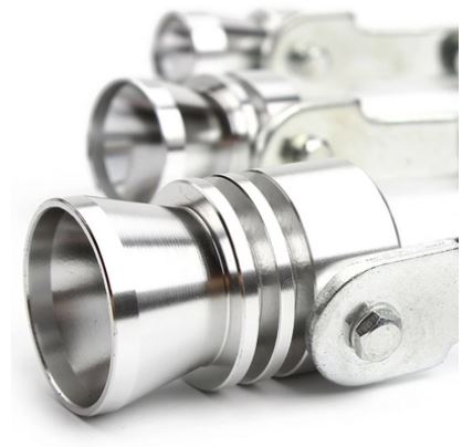 Üniversal Egzoz Islık Aparatı Egzoz Ucu Turbo Sesi Large 29 mm KROM image 4