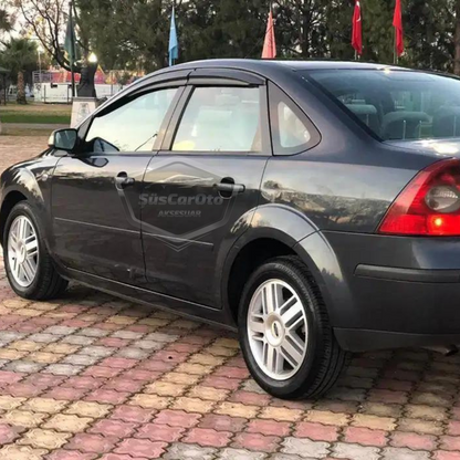 Ford Focus 2 - 2.5 Sedan 2004-2011 Uyumlu Mugen Cam Rüzgarlığı Seti Piano Black 4'lü İthal image 5