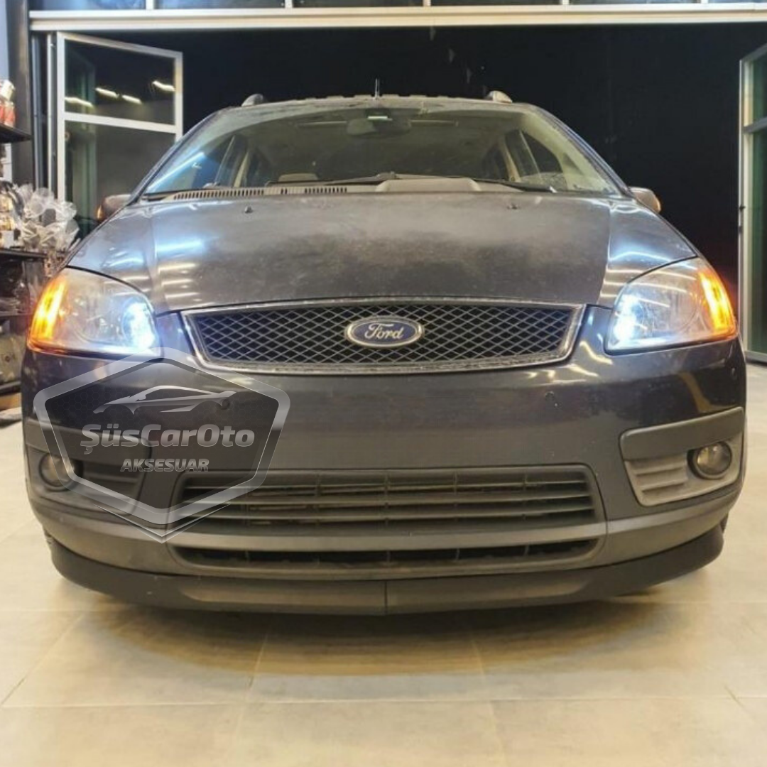Ford C-Max 2003-2007 Uyumlu Üniversal Astra H lip Esnek Ön Lip 2 Parça Tampon Altı Dil Karlık Ön Ek image 1