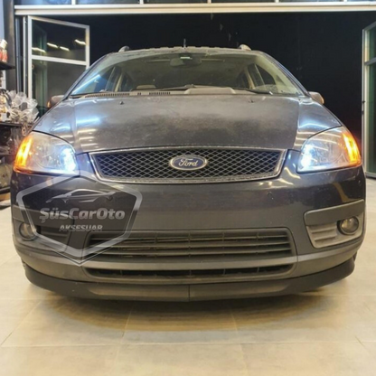 Ford C-Max 2003-2007 Uyumlu Üniversal Astra H lip Esnek Ön Lip 2 Parça Tampon Altı Dil Karlık Ön Ek image 1