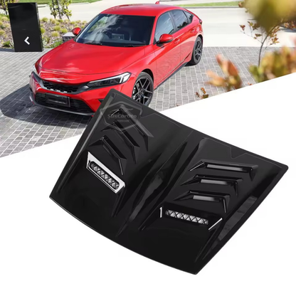 Üniversal Her Araca Uyumlu Geniş Midi Boy Kaput Üstü Havalandırma Izgarası Tavan Vent Air Scoop İthal Nikelajlı 48.5 x 35.5 cm image 6