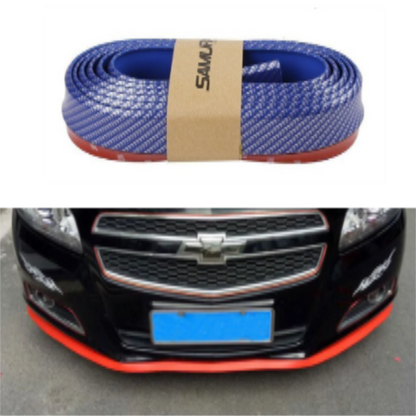 SAMURAİ Renkli Ez Lip Ön Lip Esnek Yumuşak 3M Yapışkanlı Ek 2.5 m Mavi Karbon image 0