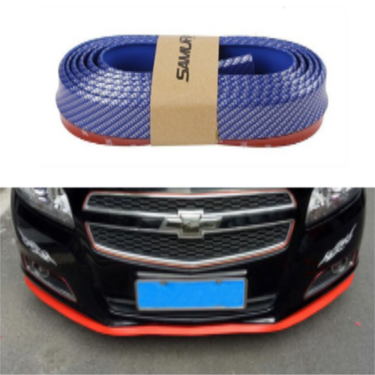 SAMURAİ Renkli Ez Lip Ön Lip Esnek Yumuşak 3M Yapışkanlı Ek 2.5 m Mavi Karbon image 0