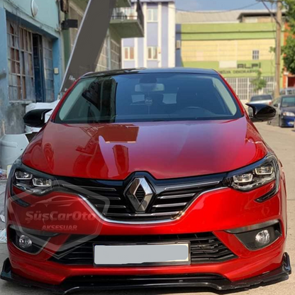 Renault Megane 4 2016 Sonrası Batman Yarasa Ayna Kapağı Piano Black ABS Plastik image 0