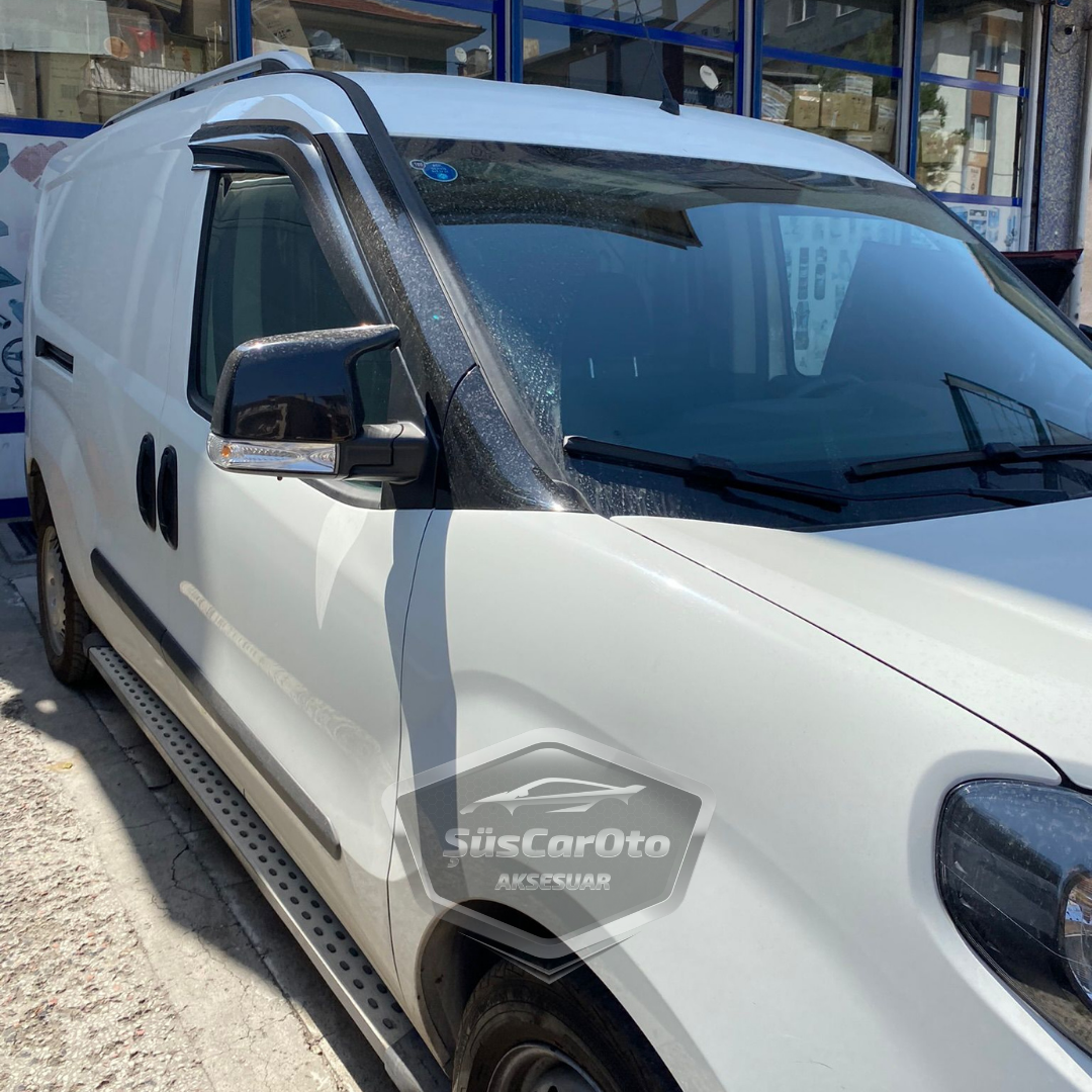 Fiat Doblo D3 D4 2009-2022 Uyumlu Batman Yarasa Ayna Kapağı Piano Black ABS Plastik image 4