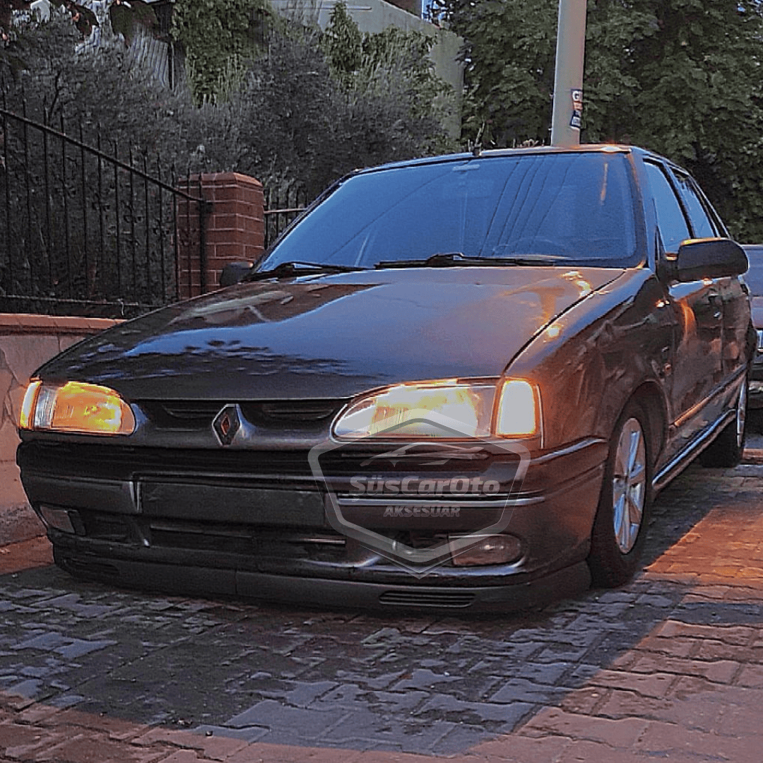 Renault 19 Europa 1994-2001 Uyumlu Üniversal V2 Laguna Lip Esnek Ön Lip 2 Parça Tampon Altı Dil Karlık Ön Ek image 4