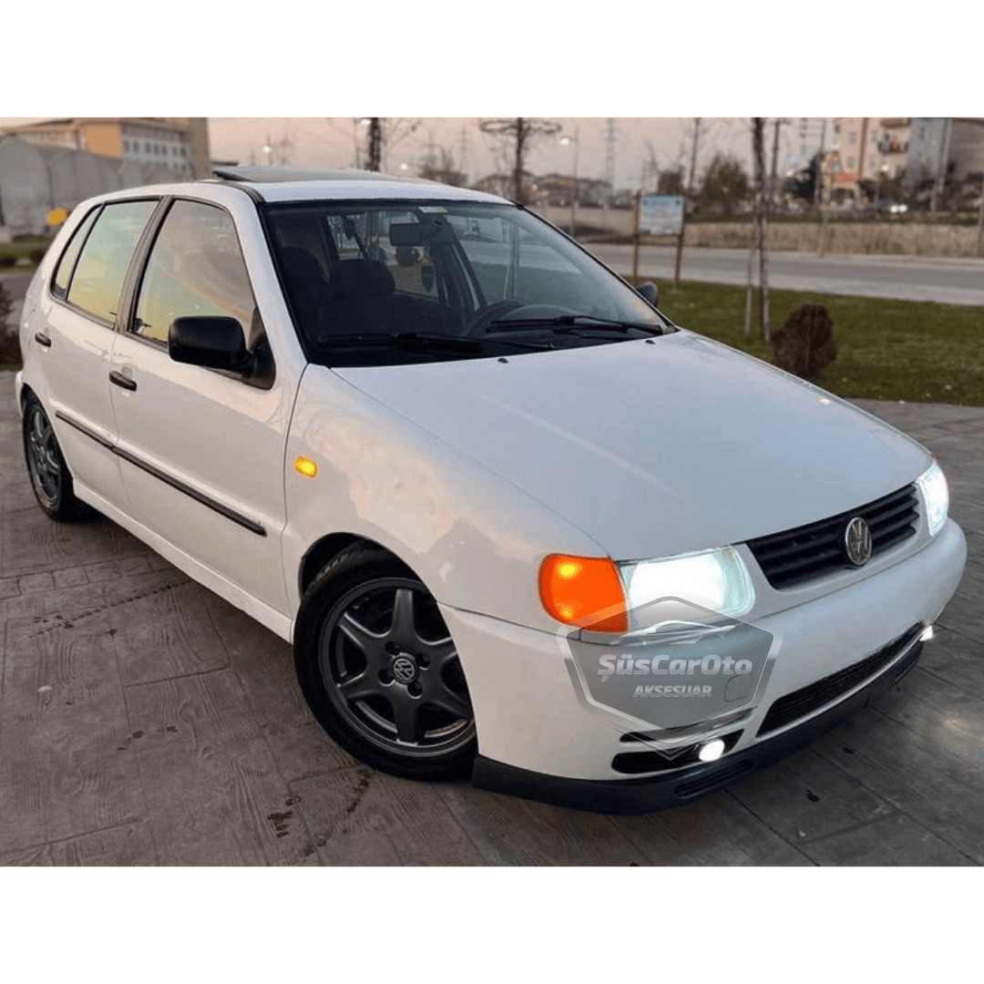 Vw Polo Mk3 1994-2003 6N Uyumlu Üniversal V2 Laguna Lip Esnek Ön Lip 2 Parça Tampon Altı Dil Karlık Ön Ek image 2
