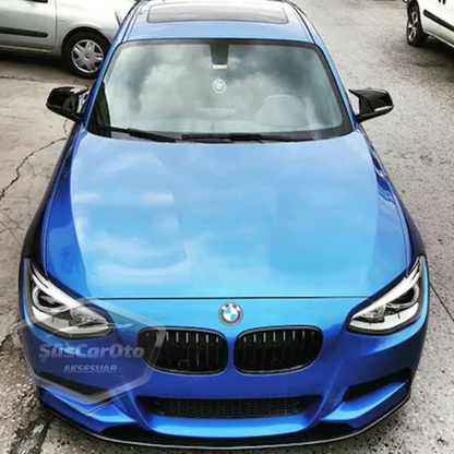 BMW F30-F32-F20 2012-2018 Batman Yarasa Ayna Kapağı Piano Black ABS Plastik image 3