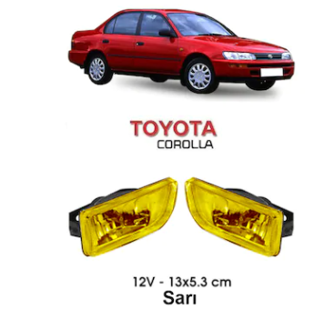 Carub Efsane Kasa Toyota Tip Sis Lambası 12V Sarı 2 Adet(Emark Belgeli) image 0