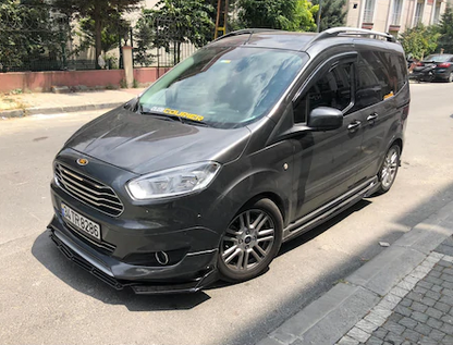Üniversal Esnek BRABUS Lip 3 Parça Piano Black ABS Plastik Flaplı image 4