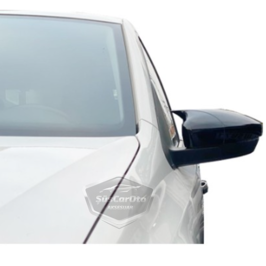 Vw Polo 6R-6C 2009-2017 Batman Yarasa Ayna Kapağı Piano Black ABS Plastik image 6