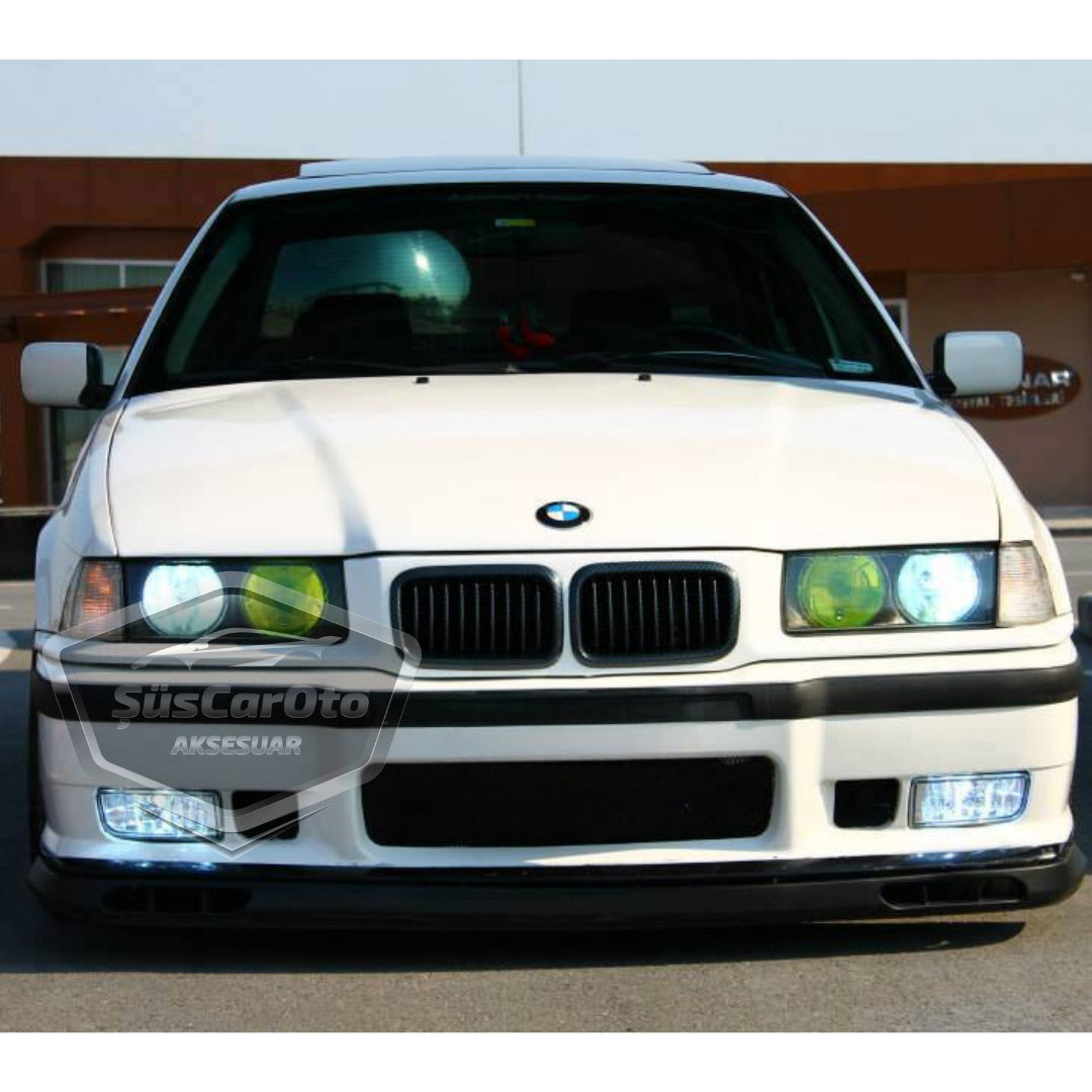 BMW 3 Serisi E36 1990-2000 Uyumlu Üniversal Laguna Lip Esnek Ön Lip 2 Parça Tampon Altı Dil Karlık Ön Ek image 5
