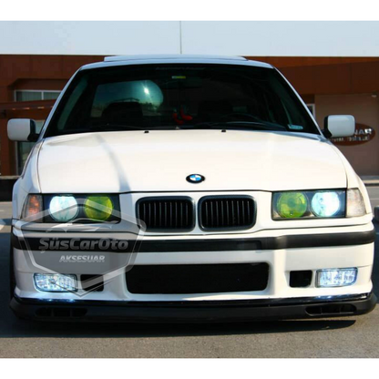 BMW 3 Serisi E36 1990-2000 Uyumlu Üniversal Laguna Lip Esnek Ön Lip 2 Parça Tampon Altı Dil Karlık Ön Ek image 5