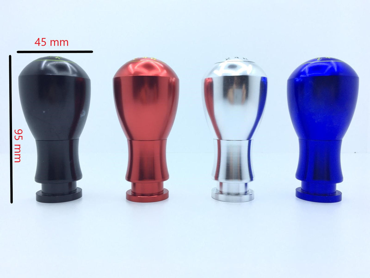Üniversal Metal Spor Görünümlü Vites Topuzu Aparatlı Yuvarlak Tip Mavi image 3