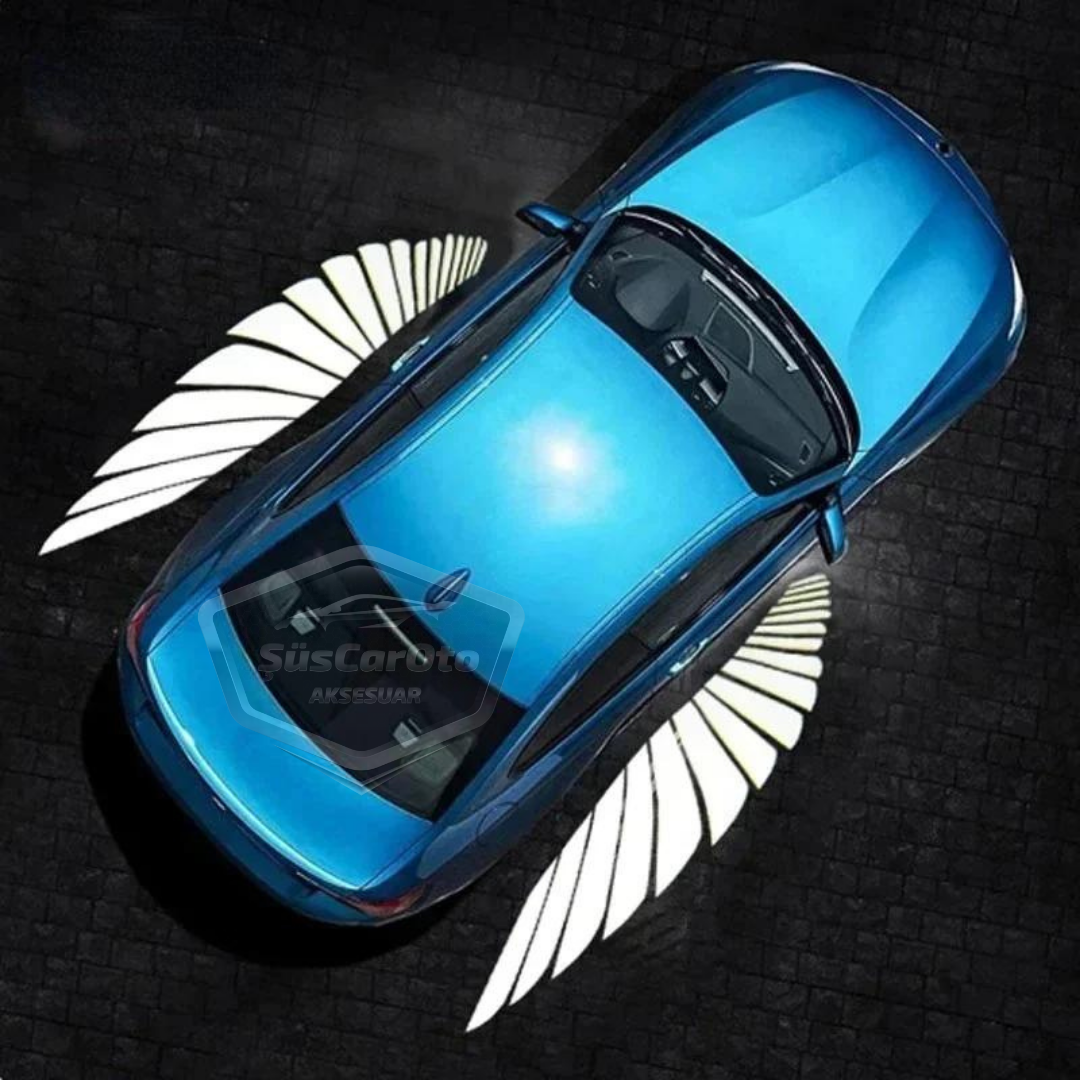 Üniversal Oto Araç Ayna Altı Angel Led Otomobil Gündüz Farı Araba Melek Kanat Led Beyaz 12 Volt image 3