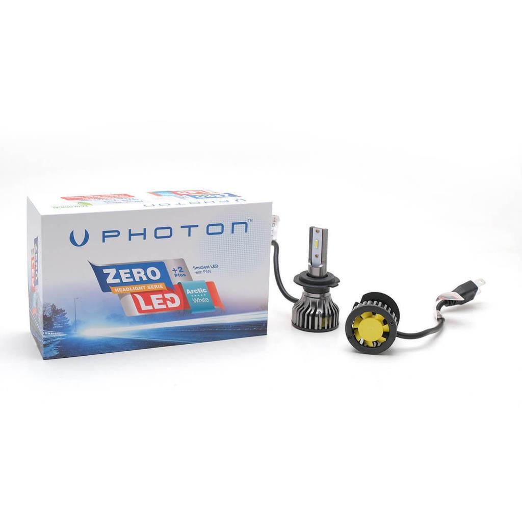 Photon Zero +2 Plus Yeni Nesil Mini CSP Led Xenon Şimşek Etkili Soğutuculu Slim Zenon 6000K H7 image 1