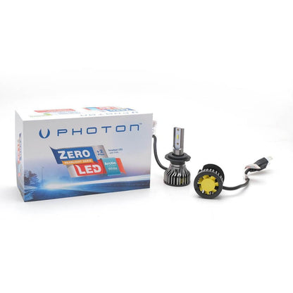 Photon Zero +2 Plus Yeni Nesil Mini CSP Led Xenon Şimşek Etkili Soğutuculu Slim Zenon 6000K H7 image 1
