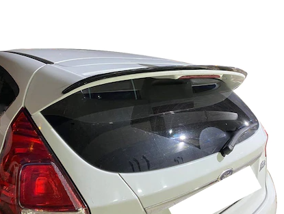 Ford Fiesta 2007 Sonrası Bagaj Üstü Spoiler Bagaj Çıtası Piano Black image 0