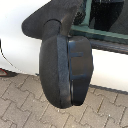 Universal Silikon Esnek Araç Oto Yan Ayna Yağmur Koruyucu Önleyici Yağmur Siperliği Siyah 2'li Takım image 2