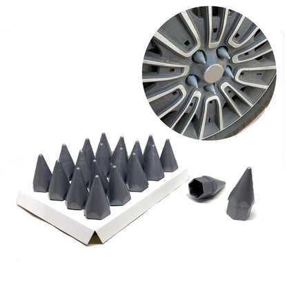 Sivri Mermi Bijon Kapağı Sökme Aparatlı 20 li Set 17 mm-19 mm Gri image 0