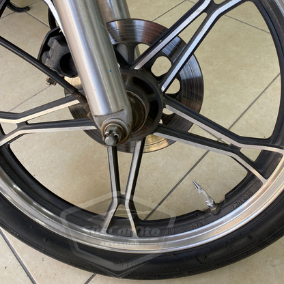 Sivri Sibop Kapağı Mermi Sibop Kapağı Araba Motosiklet Bisiklet Metal 4 lü Set Gümüş Krom image 5