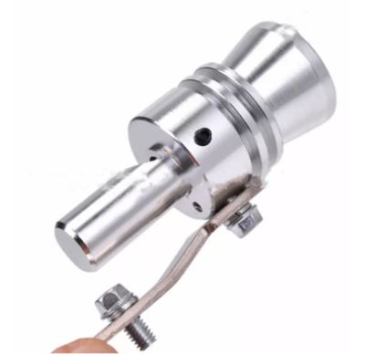 Üniversal Egzoz Islık Aparatı Egzoz Ucu Turbo Sesi Large 29 mm KROM image 6