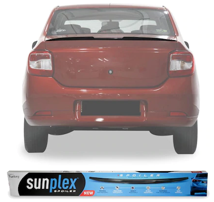 SUNPLEX Renault Symbol 2013- Bagaj Üstü Spoiler Piano Black image 0