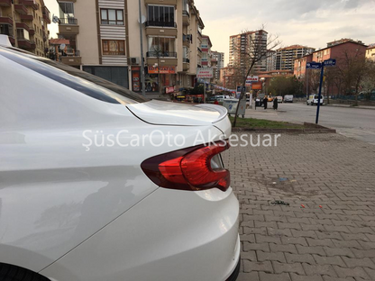 Fiat Egea Bagaj Üstü Slim Spoiler Parlak Beyaz image 5