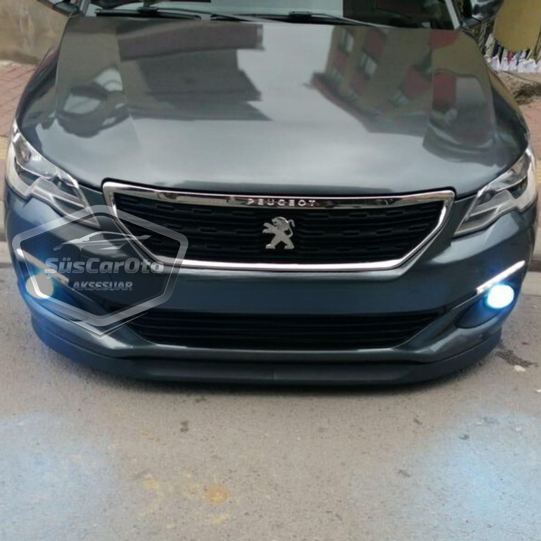 Peugeot 301 2012-2021 Uyumlu Üniversal Astra H lip Esnek Ön Lip 2 Parça Tampon Altı Dil Karlık Ön Ek image 6