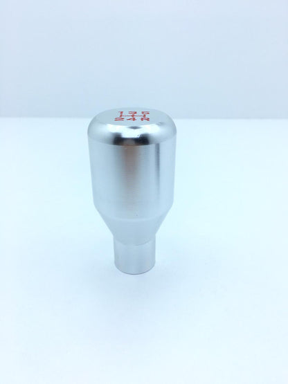 Üniversal Metal Spor Görünümlü Vites Topuzu Aparatlı Düz Tip Gümüş image 2
