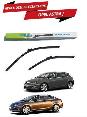 Opel Astra J 2009-2015 Sentinel Araca Özel Muz Ön Silecek Takımı Sağ Sol image 0
