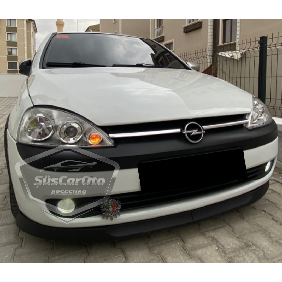 Opel Corsa C 2000-2006 Uyumlu Üniversal Astra H lip Esnek Ön Lip 2 Parça Tampon Altı Dil Karlık Ön Ek image 1